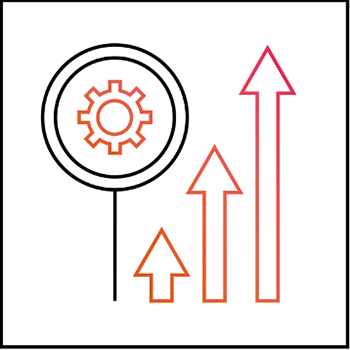 Icon symbolizing the rapid validation of research results (Illustration: Alba de Zanet)